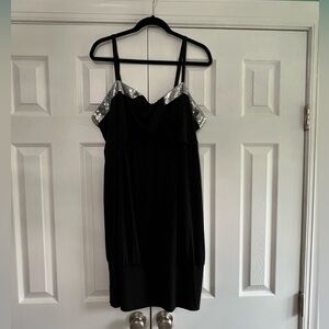 Studio 1940 Collection Black Dress with Silver Details Baby doll style